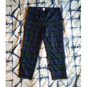 J CREW Plaid Ankle Pants - Size 6